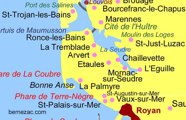 carte presqu'île d'Arvert